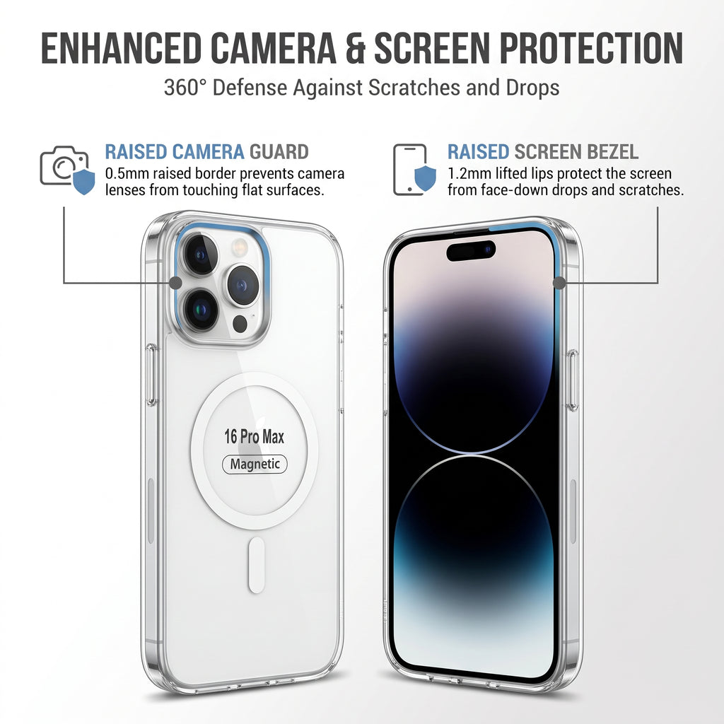 iPhone 16 Pro Max Clear Magnetic Case