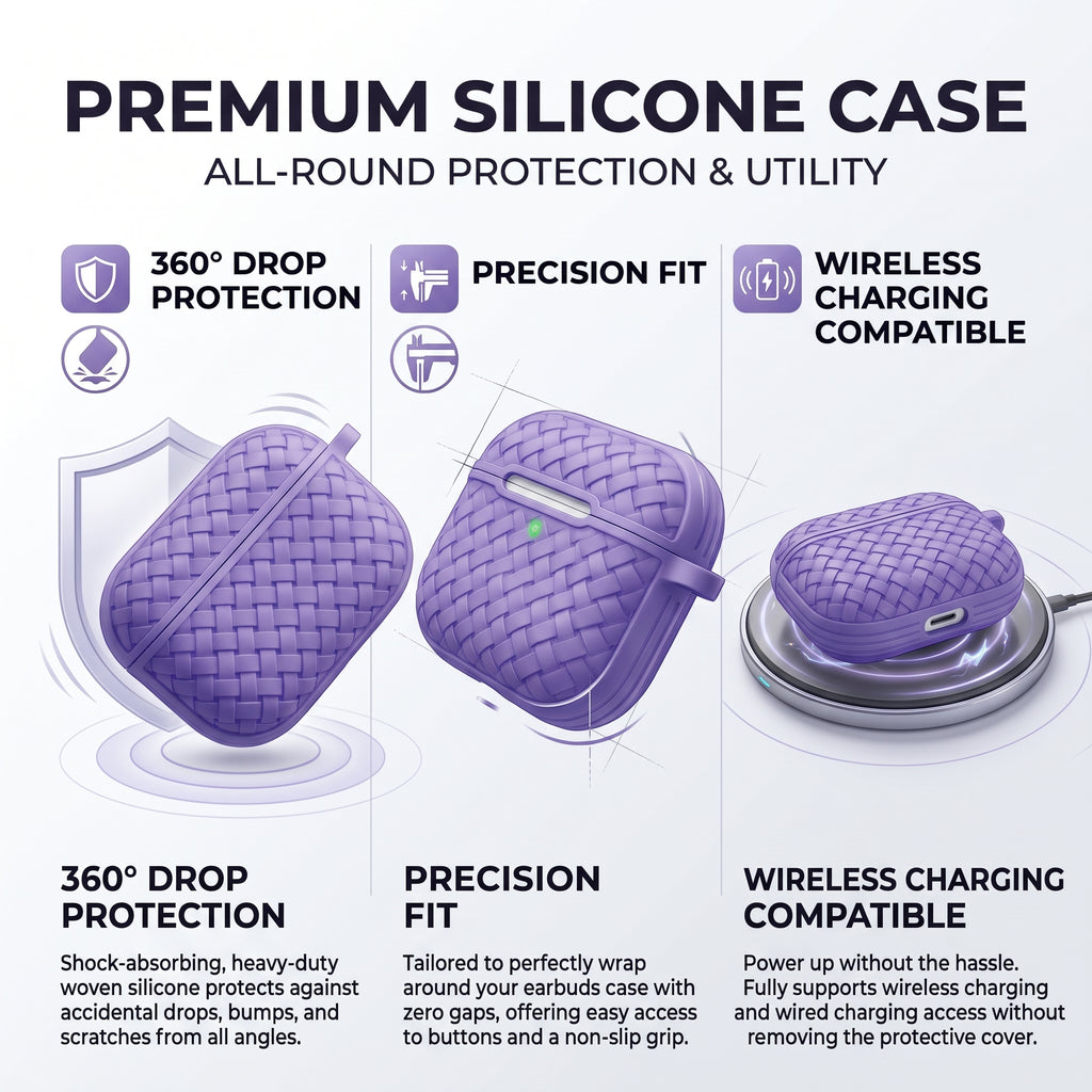 Silicone Earbuds Case – 6 Colours