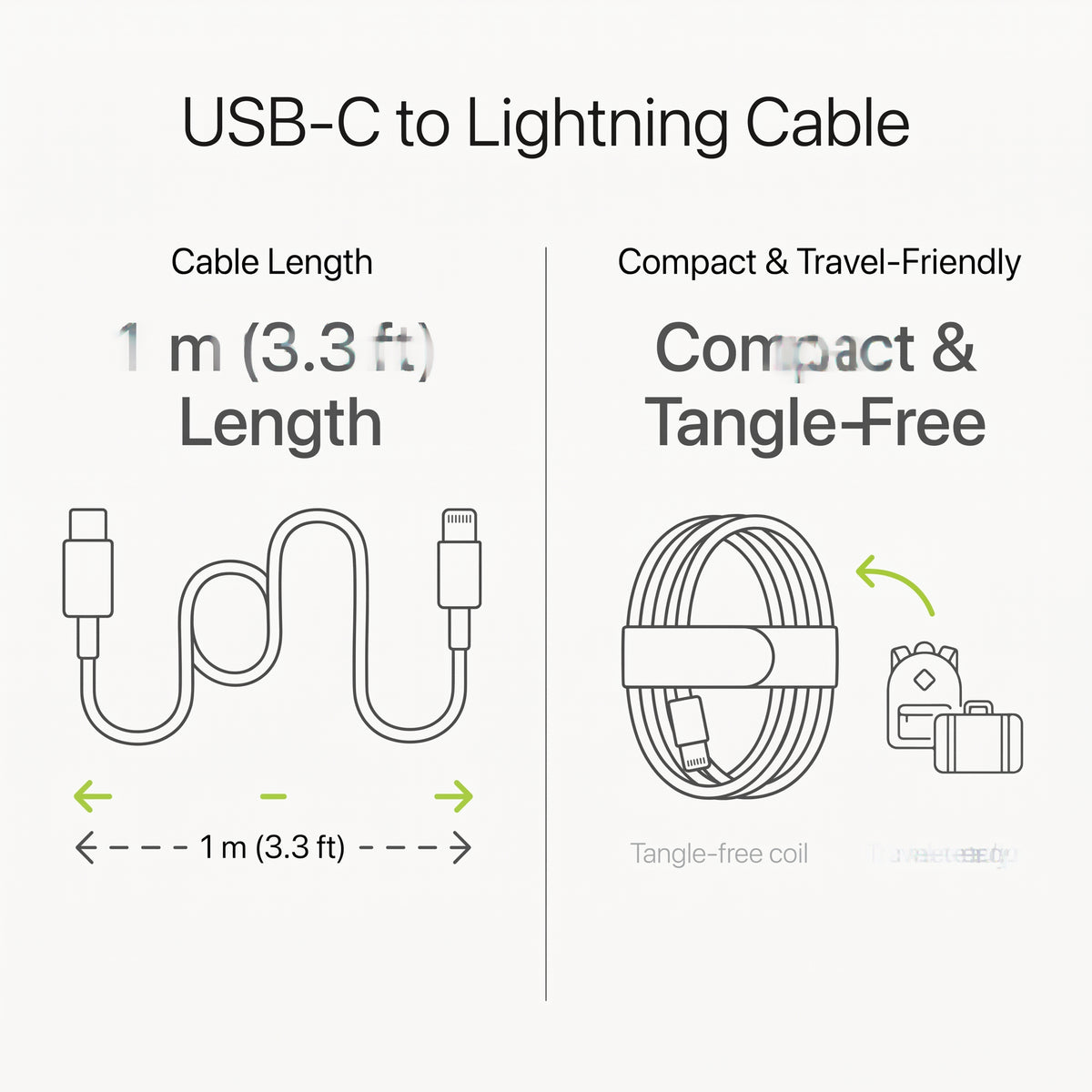 USB-C to Lightning Charging Cable