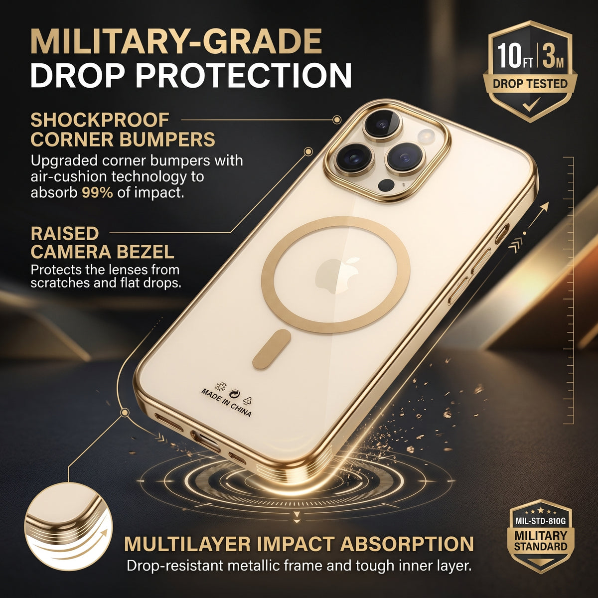 iPhone 16 Pro Max Desert Titanium Magnetic Case